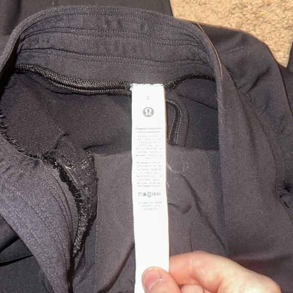 Lululemon adapted state high-rise tech fleece joggers black size 2 - Picture 3 of 5